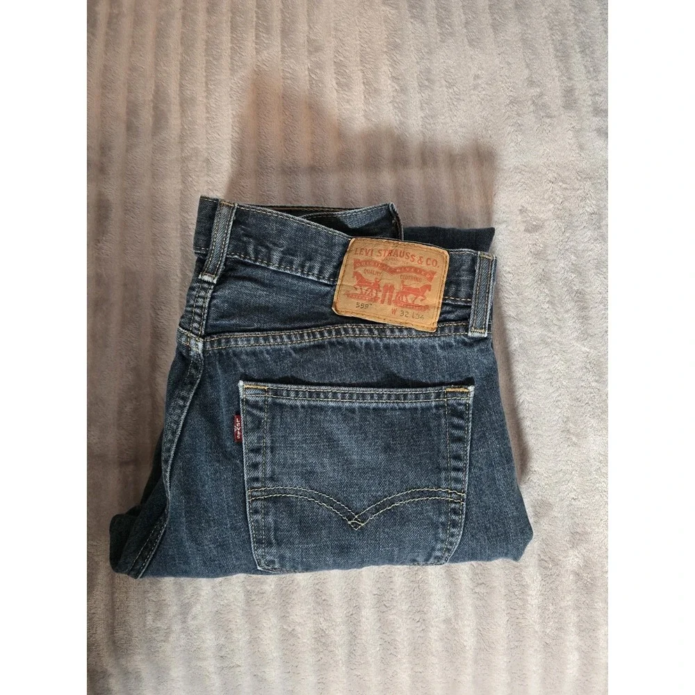 Levi's‎ 559 Relaxed Fit Jeans Men's 32x34 Blue Denim Straight Leg. 491